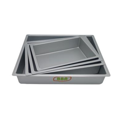 China Sustainable Wholesale Baking Tray 10 Inch Sheet Cake Pans Food Grade Anodized Aluminum Bakeware for sale