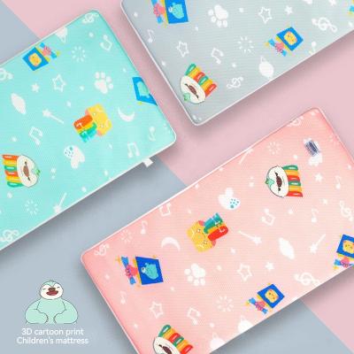 China Cartoon Kids 3D Mesh Breathable Cooling Baby Mattress Topper Foldable Mattress for sale