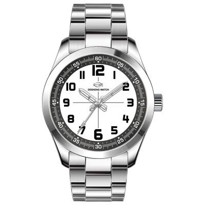 China OEM ODM Automatic Solid Custom Logo Original Stainless Steel Watch Band Minimalist Date Watches for sale