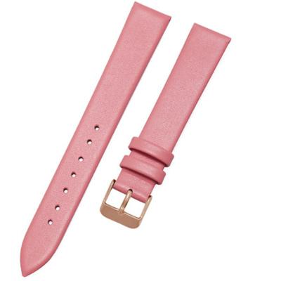 China Stainless Steel Genuine Cowhide Wristwatch Leather Strap for sale