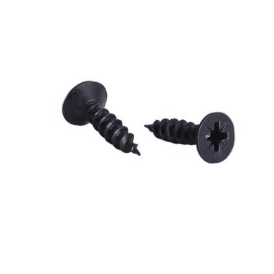 China Economic Flat Custom Design Black Gypsum Drywall Screws For Metal And Wood for sale