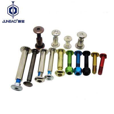 China Round all size fasteners connective male and female screws for sale