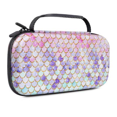 China Custom Colorful Fish Scales Pattern Game Switch Hard Shell Case For Crossover Game & Accessories 20 Travel Storage Hard Case 27*13*4.8cm for sale