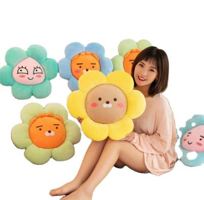 China Cute plush toy expression flower cushion doll sofa backrest home decoration cushion gift customization for sale