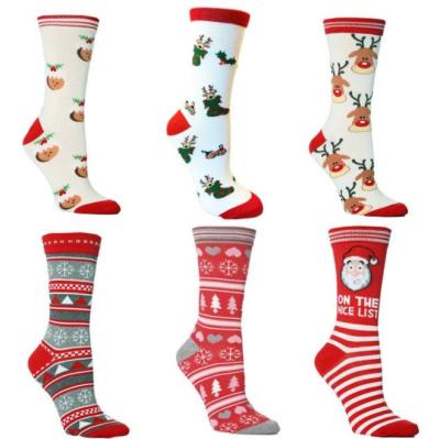 China Christmas Socks Mens Womens Personality Breathable Hot-selling Cotton Socks Medium Tube Socks for sale