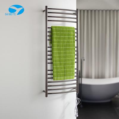 China Heater Heated Rail Electric Towel Rails Rack 18 Bar Towel Rail Heated Bathroom Towel Warmer Free for sale