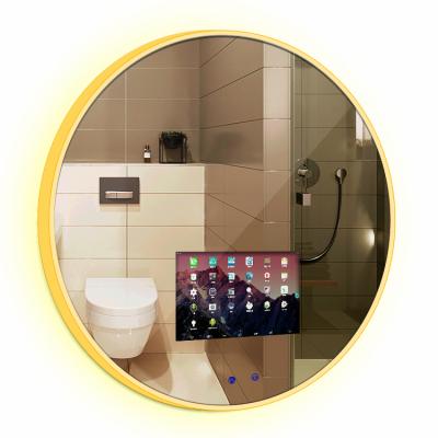 China Fashion Bathroom Furniture Touch Screen LED Mirror Cabinet Bathroom Mirror LED High End Mirror for sale