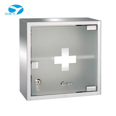 China Eco - Friendly For Medical Clinic First Aid Box / Wall Hanging Hospital Medicine Cabinet for sale