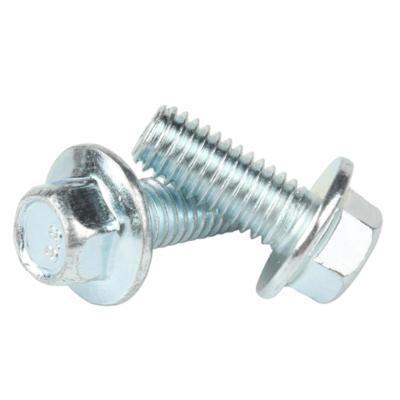 China Surface is factory price smooth flange bolt all size galvanized hexagon flange bolt with serrated for sale