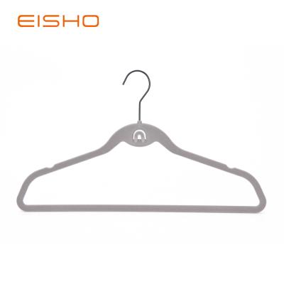 Китай Minimalist Eisho Space Saving Velvet Flocked Shirt Hangers Velvet Flocked Hangers For Clothes продается