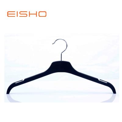 China Minimalist Eisho Show Non-slip Retail Plastic Hangers Plastic Tubular Hangers zu verkaufen