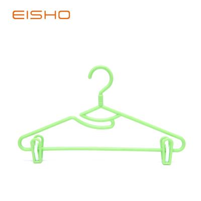 China Eco-friendly Plastic Hanger EISHO Hanger Plastic Clip Hangers Plastic Hangers For Clothes zu verkaufen