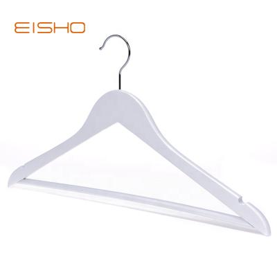 China Double Design Eisho Child Coat Hangers Non-slip Wooden Children Hangers For Shops for sale