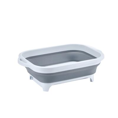 China Minimalist Eisho Dish Tub Durable Fruit Wash Basket Folding Wash Basket for sale