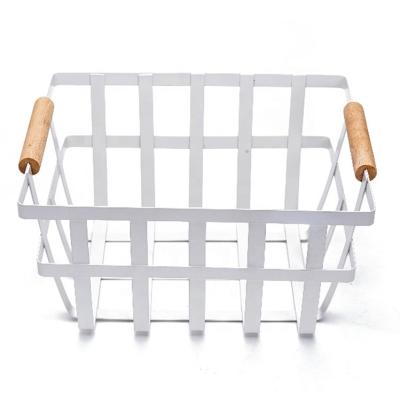 China Home Storage Stocked Toy Storage Organizer Baskets Metal Basket Storage Metal Locker for sale