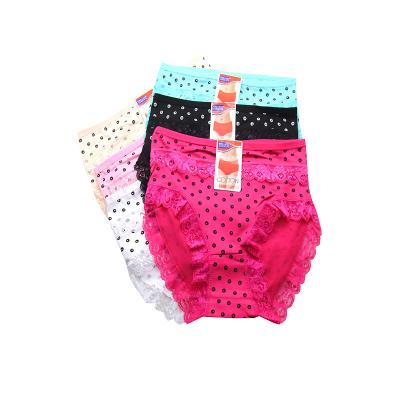 China Wholesale Ms. Sexy anti-static underwear bottoms new like hot cakes color printing pure lace female buttocks high-fat briefs for sale