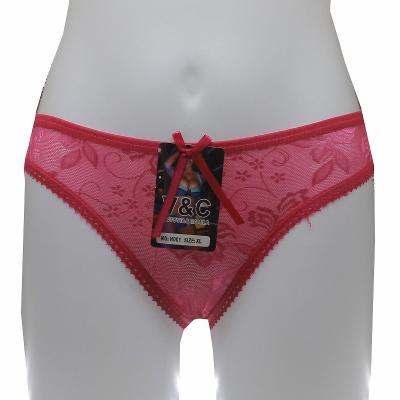 China Breathable New Lace Bow Thong Sexy Bottom Underwear Cute Girl for sale