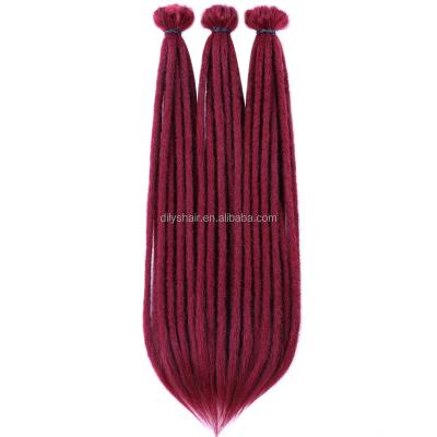 China 20 Inch Jamaica Hip Hop Easy Dry High Quality Reggae Synthetic Braiding Hair Lock In Dreadlocks Braids Dreadlock Extension for sale