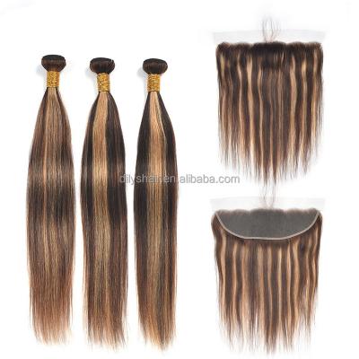 China Body Wave Manufacturer Wholesale Human Hair 4/27# piano color body weaves peruvian bundles and brazilian hair for sale