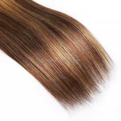 China Piano T4/27 Fashion Piano Color Curly Straight Hair Silky Straight Hair Weft Bundles for sale