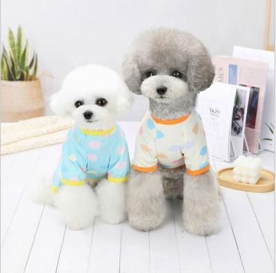 China Cute Stocked Cloud Pet Clothing Clothes Spring Summer Dog Dress for sale