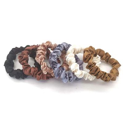 China Fashion Multicolor 100% Mulberry Silk Hair Loop Mulberry Silk Scrunchies for sale