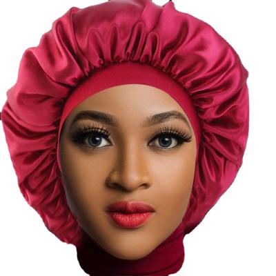 China Factory New Arrival Lady Turban Head Hair African Baby Headband Soft Smooth Feeling Silk Hood for sale