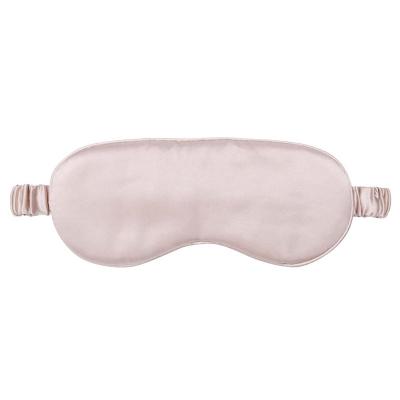 China Anti-wrinkle mulberry eye mask travel sleep eye mask plain color plain color silk printed silk eye cover for sale