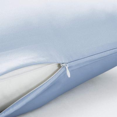 China Real Pure Natural Super Soft Plain 6A-Grade Anti-Static Silk Pillowcase Solid Color Smooth Pillow Covers Wholesale for sale