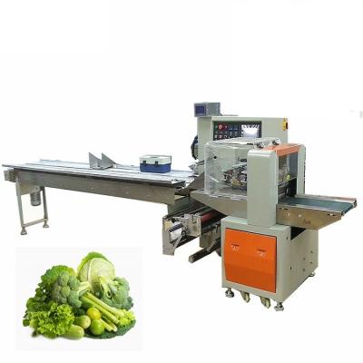 China Lettuce Vegetable Cucumber Food Flowpack Packing Machine Vegetable Packing Machine for sale