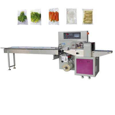 China Horizontal Automatic Food Pillow Fresh Fruit And Vegetable Packing Machine Pillow Packaging Machine for sale