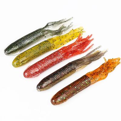 China Ver 14.7g Swimbait Bass Fishing Soft Silicone Lure Artificial Swimming Wobbler 124mm Soft Action Squid Fishing Lure Bait for sale