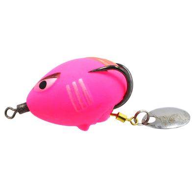 China Plastic most popular soft plastic bait fishing frog lure set with hollow body topwater simulation snakehead lure for sale