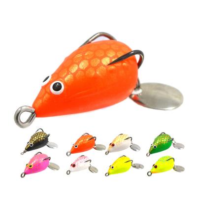 China Lure Plastic Bait Plastic Soft Fishing Frog Lures Isca Artificial Top Water 4.6g for sale