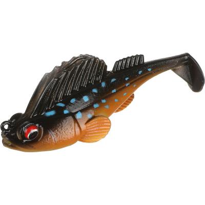 China Swimbait Goby Fishing Jig Jumping Lure Lead Soft Head Bait Fish Sleeper Dark Jig Fishing Wobbler Silicone Lure for sale