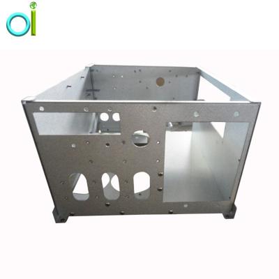 China Customized CNC Aluminum Chassis Shell Process Aluminum Sheet Metal Stamping Laser Cutting Milling Service for sale