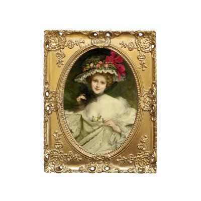 China Nordic home creative resin photo frame home decoration photo frame vintage photo frame soft European style table view photo frame resin photo frame for sale