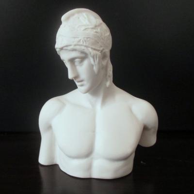 China European Resin Mars Ares Statue Mini Plaster Style Carved Ornaments Decoration for sale