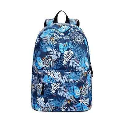 China atinfor waterproof leaf printing waterproof women travel backpack girl school bag university 15.6 inch laptop schoolbag for sale