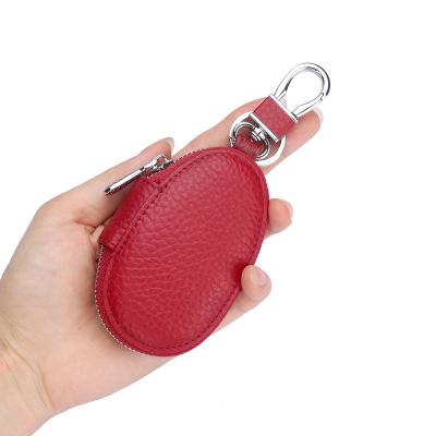 China Fashion Atinfor Car Key Wallet Case Small Genuine Leather Squash Form Key Holders - Can Hold Most Car Keys for sale