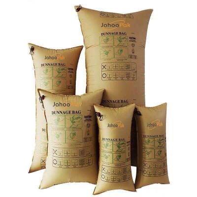 China Kraft Paper Laminated 90 X 120cm Paper Dunnage High Strength Inflatable Kraft Bag For Container for sale