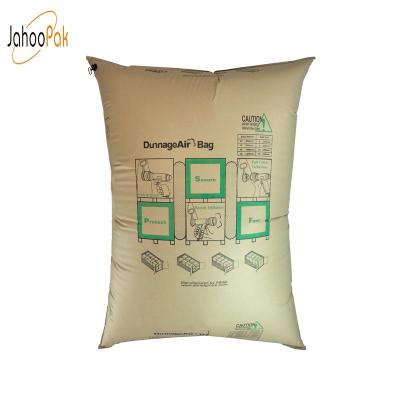 China Kraft Paper Laminated Kraft Paper Dunnage Air Bag With Quick Inflate Valve For Zero Filling Packing for sale