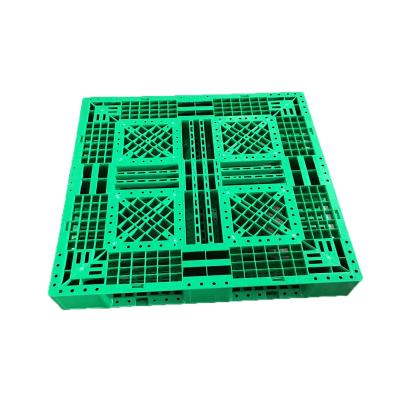 China Reusable Heavy Duty 1100*1100*150mm Face Four Way Single Grid Entrance HDPE Plastic Pallet for sale