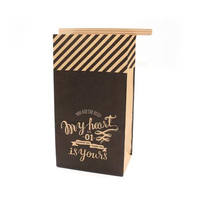 China Recyclable High Quality Brown Kraft Paper Bags Sealable With Window for sale