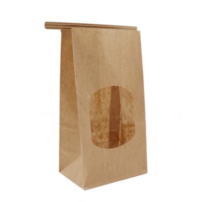 China China Recyclable Custom Printed Bread Bag Kraft Paper Bag For Bread Packaging for sale