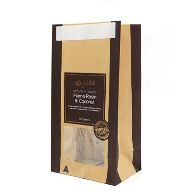 China 2 Ply Recyclable Kraft Paper Bag Coffee Bean Paper Online Shopping Bag for sale