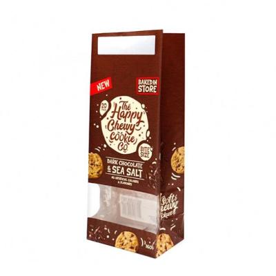 China Recyclable Food Grade Printed Cheap Kraft Paper Bag For Cookies for sale