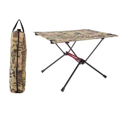 China Lightweight Aluminum Alloy Lightweight Portable Tactical Table , Metal Camping Outdoor Folding Tables for sale