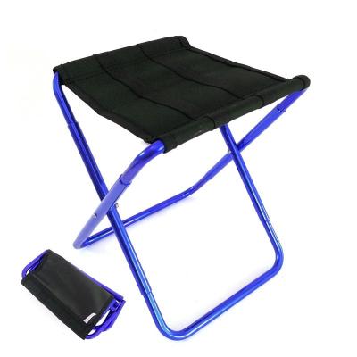 China 7075 Outdoor Aluminum Alloy Camping Aluminum Alloy Folding Stools, Lightweight Portable Metal Fishing Stool for sale