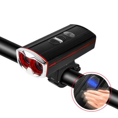 China 3-5hours motion sensor and built in batteries USB rechargeable bicycle front light, highlight bicycle light for sale